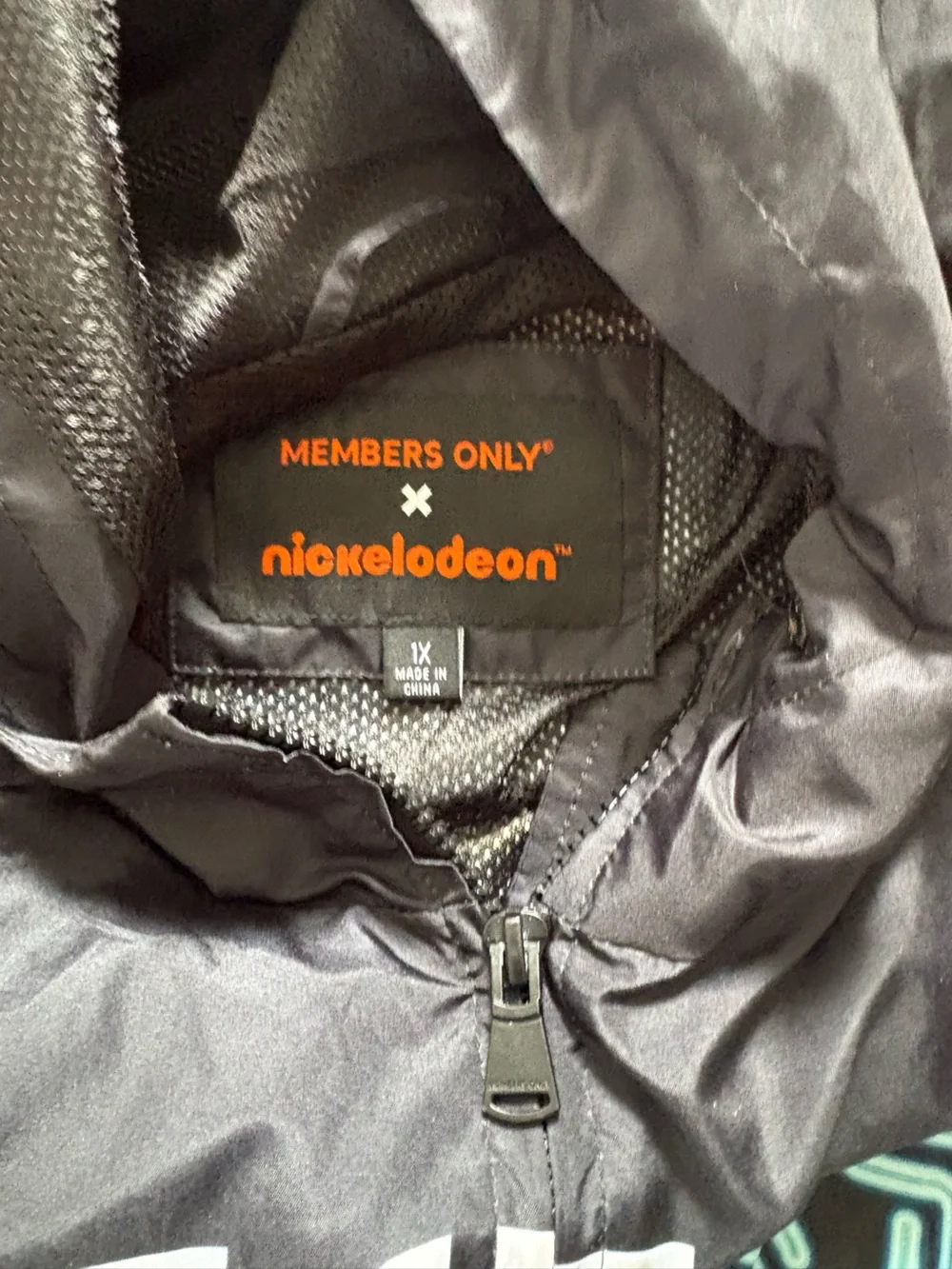 Members Only X Spongebob Squarepants jacket, size 1x